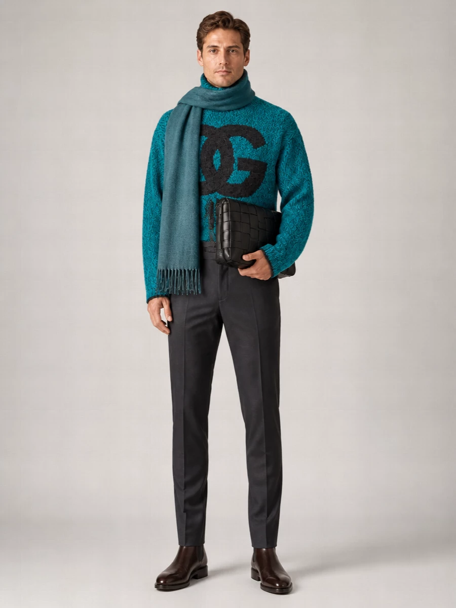 Bottega Veneta Leather Clutch Bag