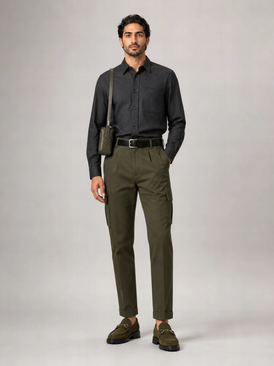Gucci Cotton Cargo Tapered Trousers