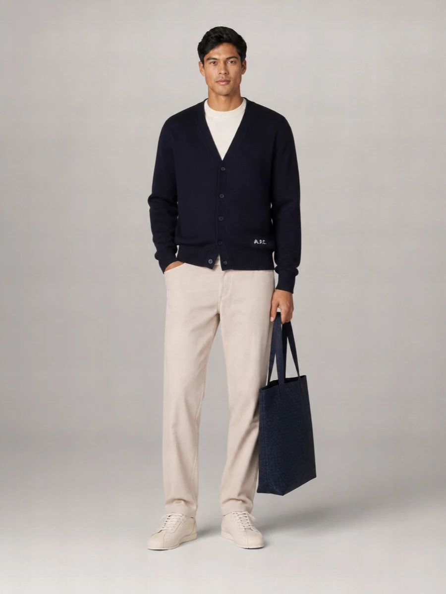 A.p.c. Wool V-Neck Cardigan