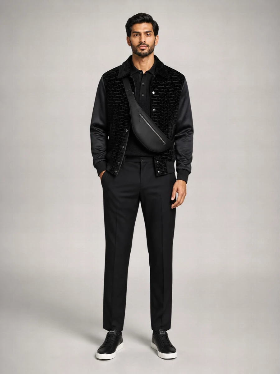 Balmain Velvet Bomber Jacket