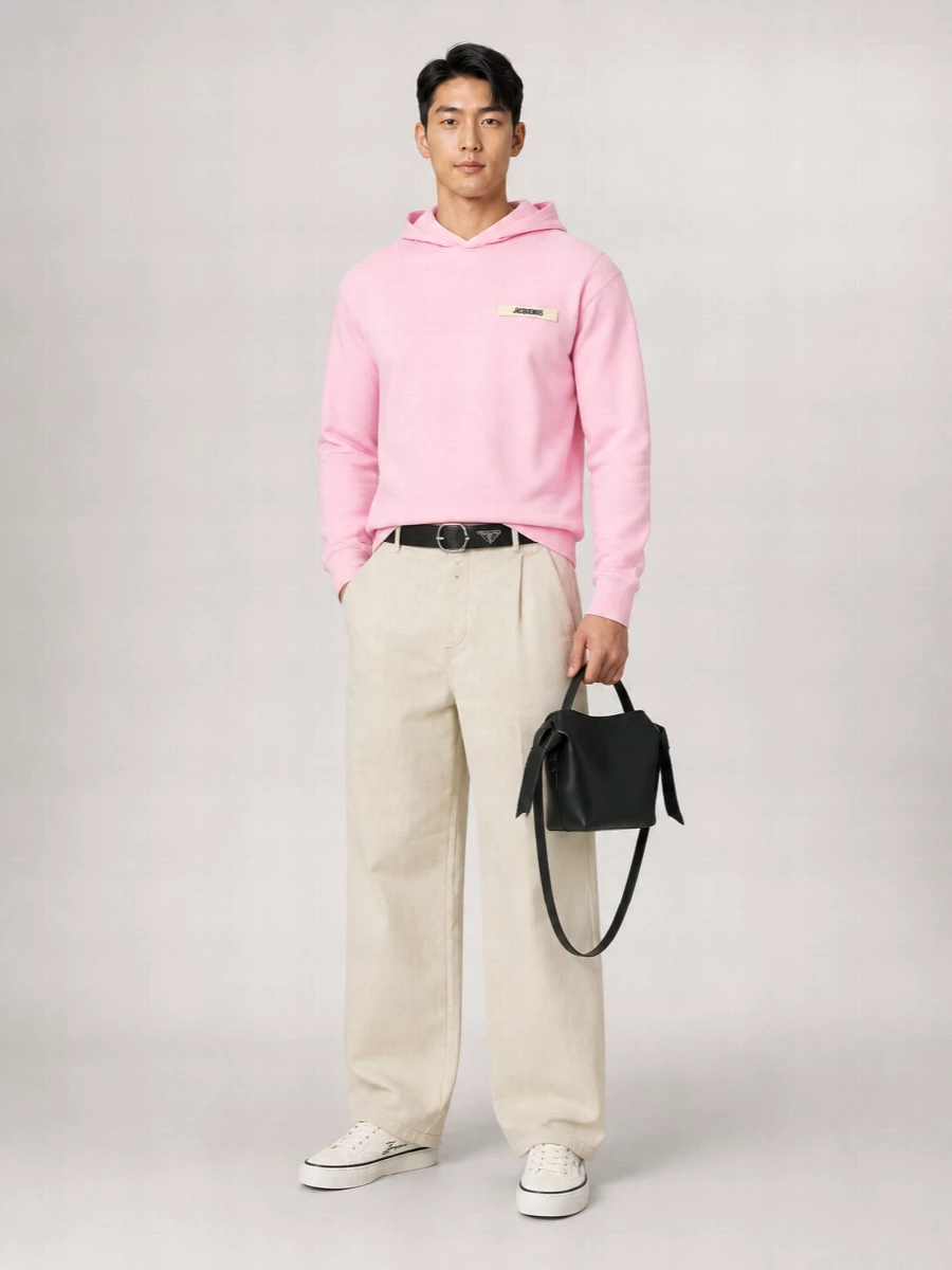 Jacquemus Cotton Logo-Patch Hoodie