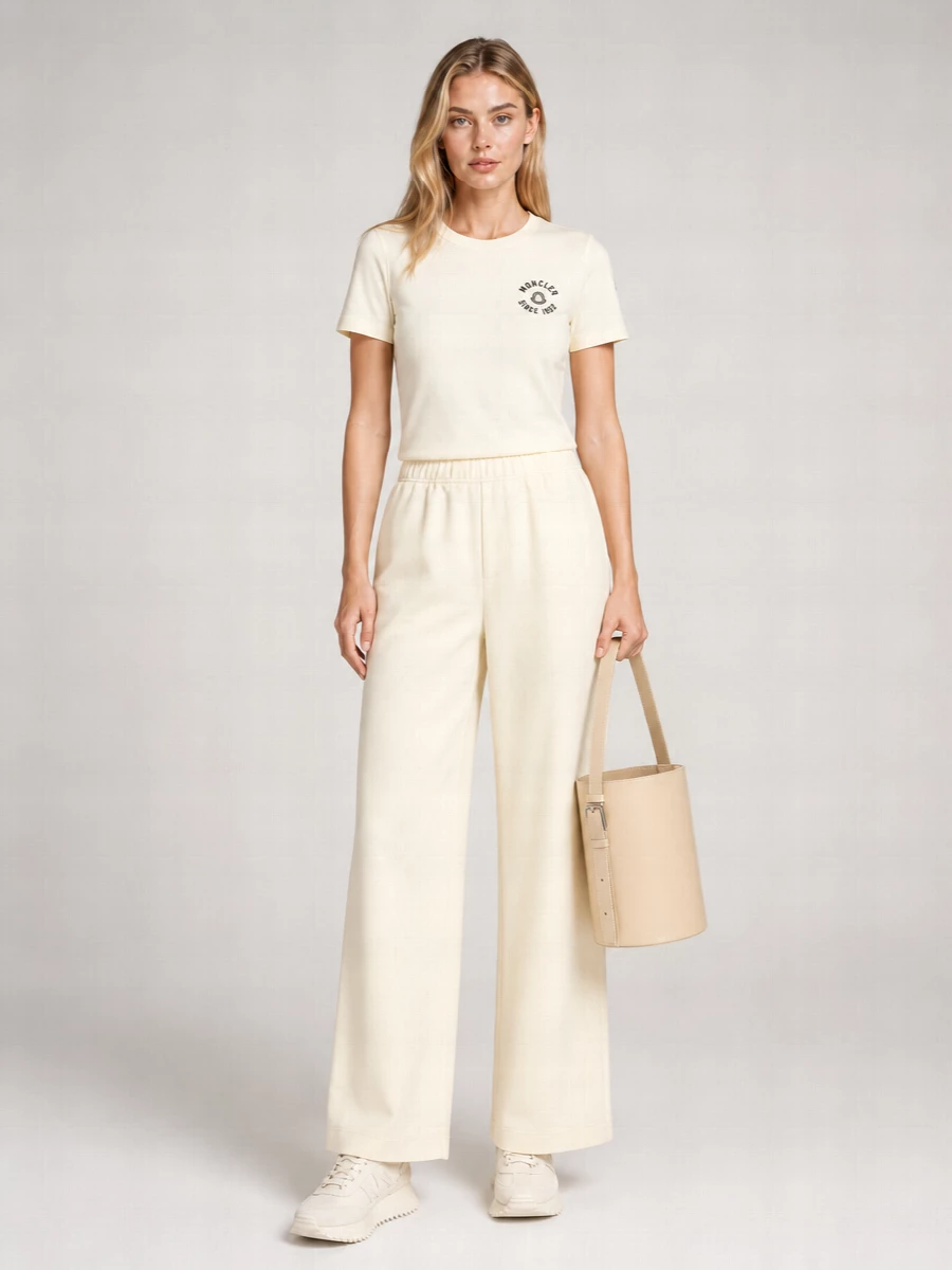 Moncler Cotton Wide-Leg Trousers