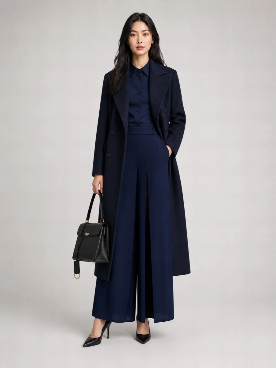 Max Mara Cashmere Blend Double Breasted Coat