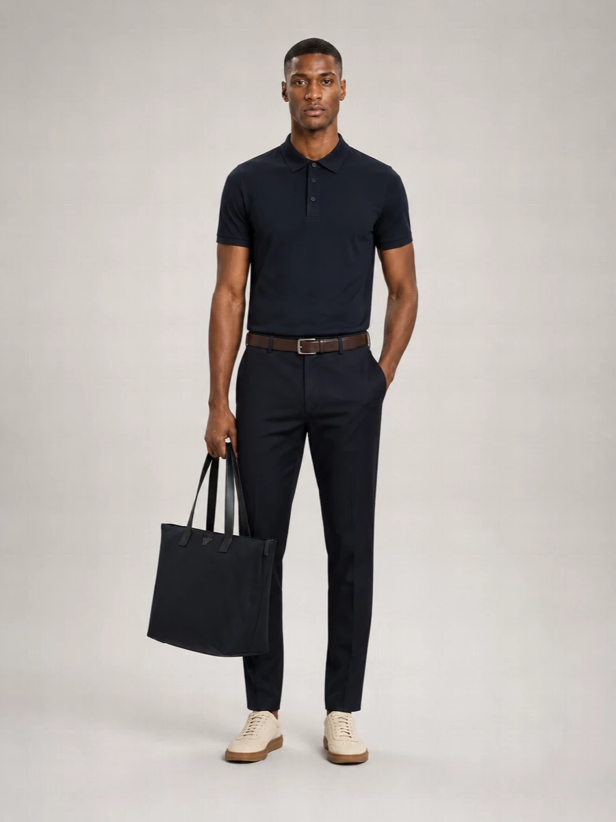 Boss Linen Short-Sleeve Polo Shirt