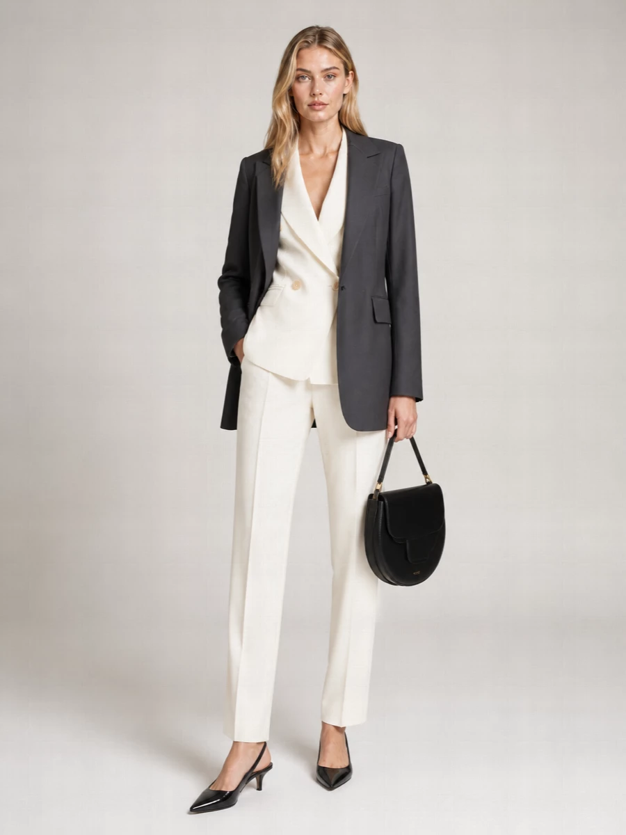 Max Mara Virgin Wool Silk Blazer