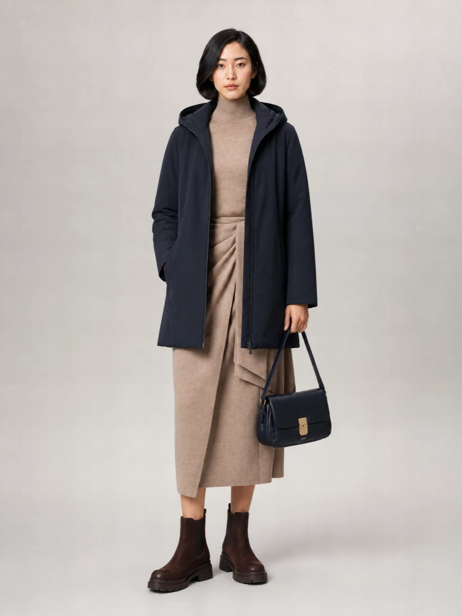 Woolrich Down Hooded Slim-Fit Parka Coat