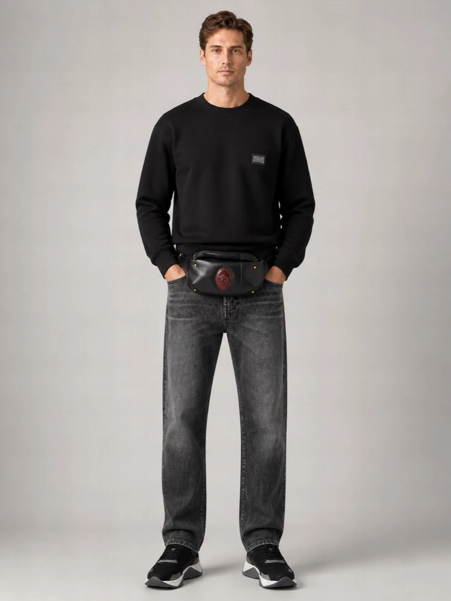 Versace Leather Belt Bag