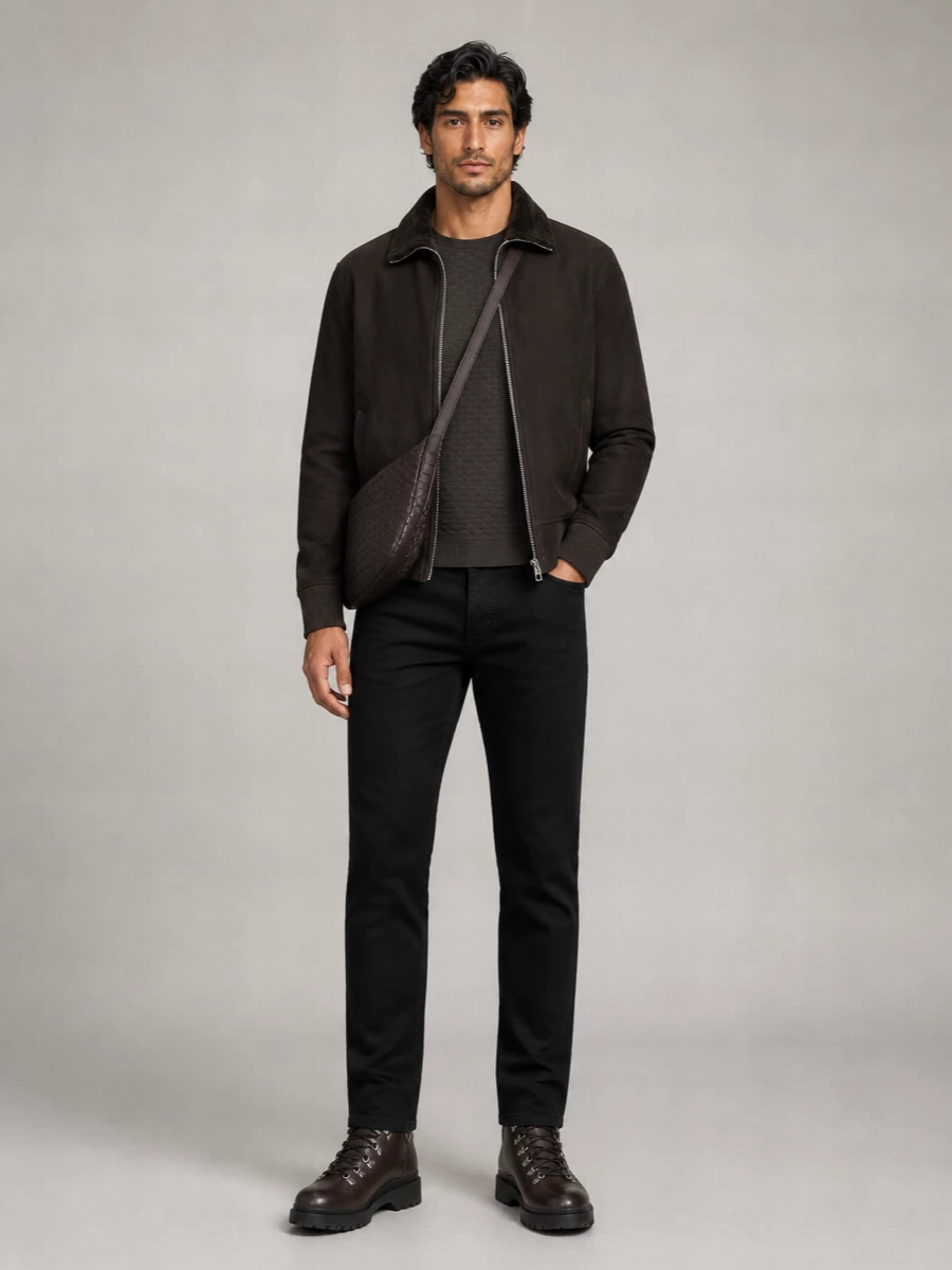 Giorgio Brato Suede Bomber Jacket