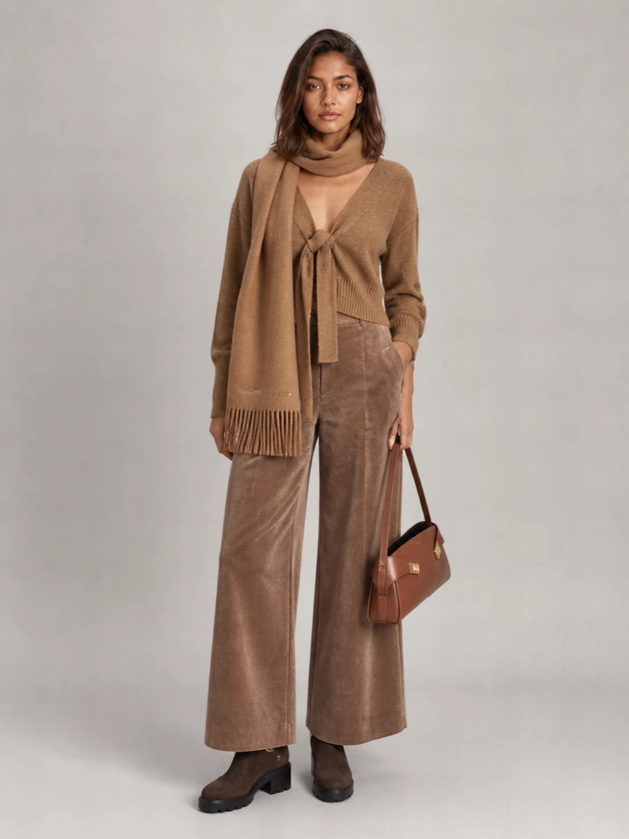 Ermanno Scervino cashmere boat neck bow back cardigan