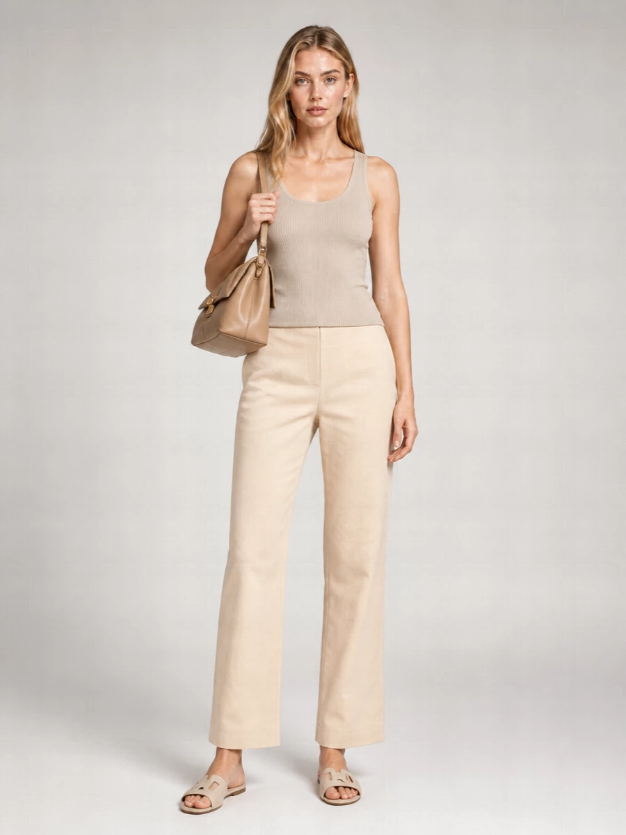 Max Mara Ribbed Knit Sleeveless Tank Top