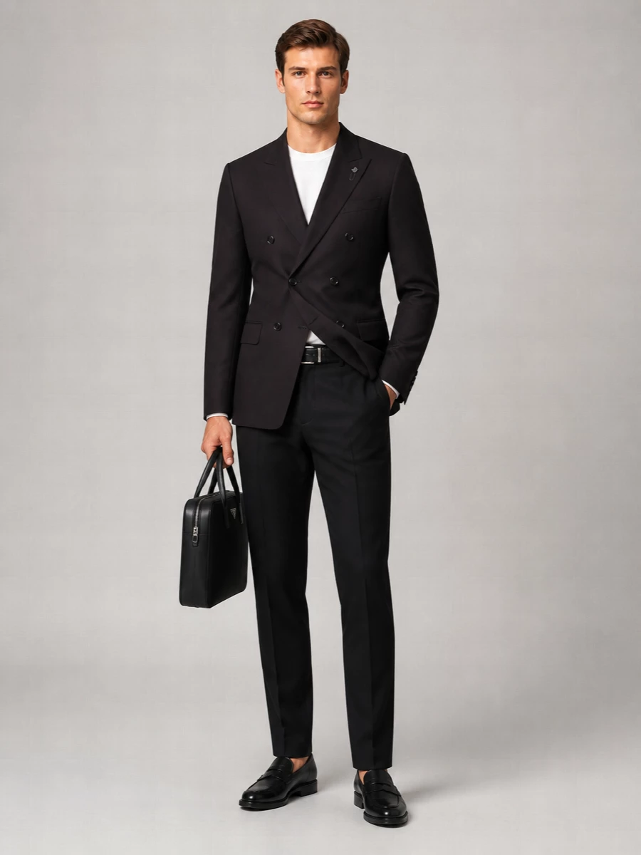 Lardini Wool Cashmere Tailored Trousers
