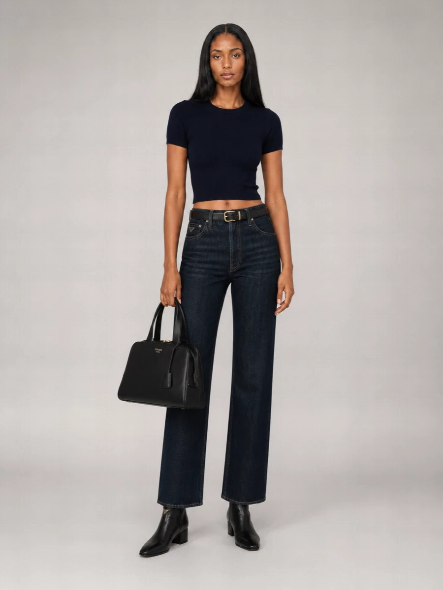 Prada Denim Straight-Leg Jeans