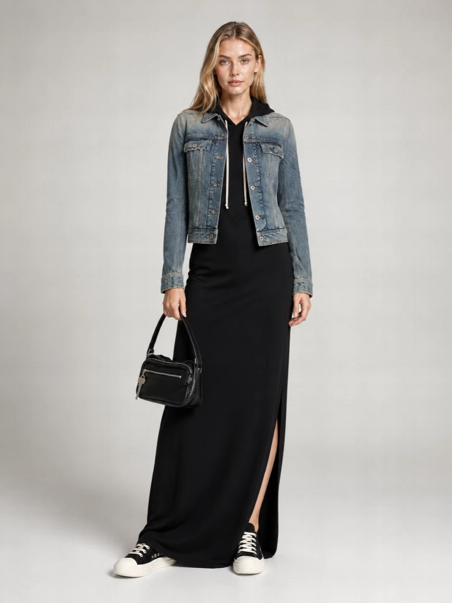 Rick Owens Drkshdw Denim Trucker Jacket