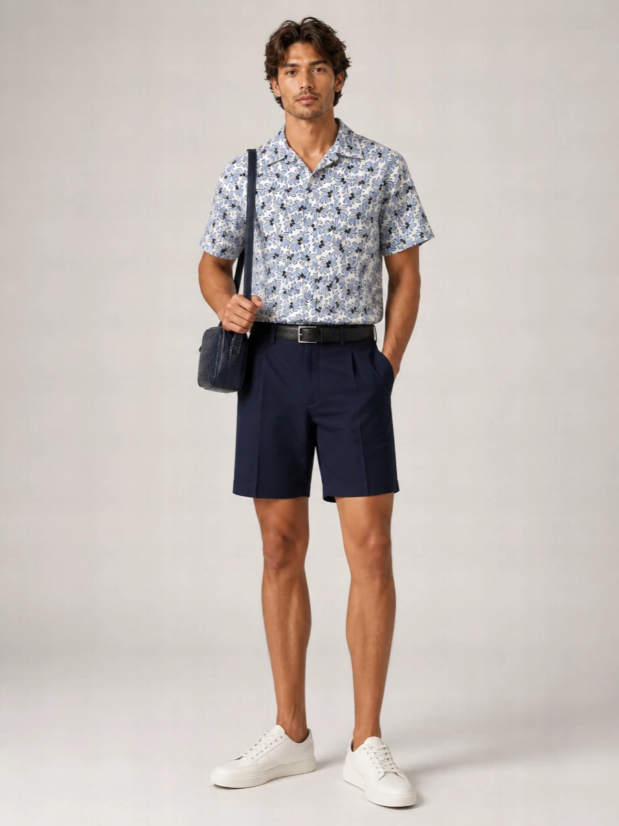 Prada Silk Blend Oversized Floral Print Bowling Shirt
