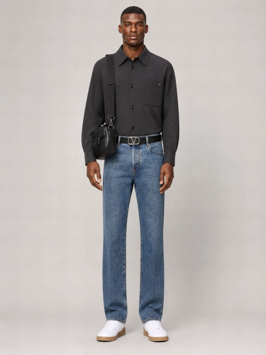 Valentino Garavani Leather Reversible Belt