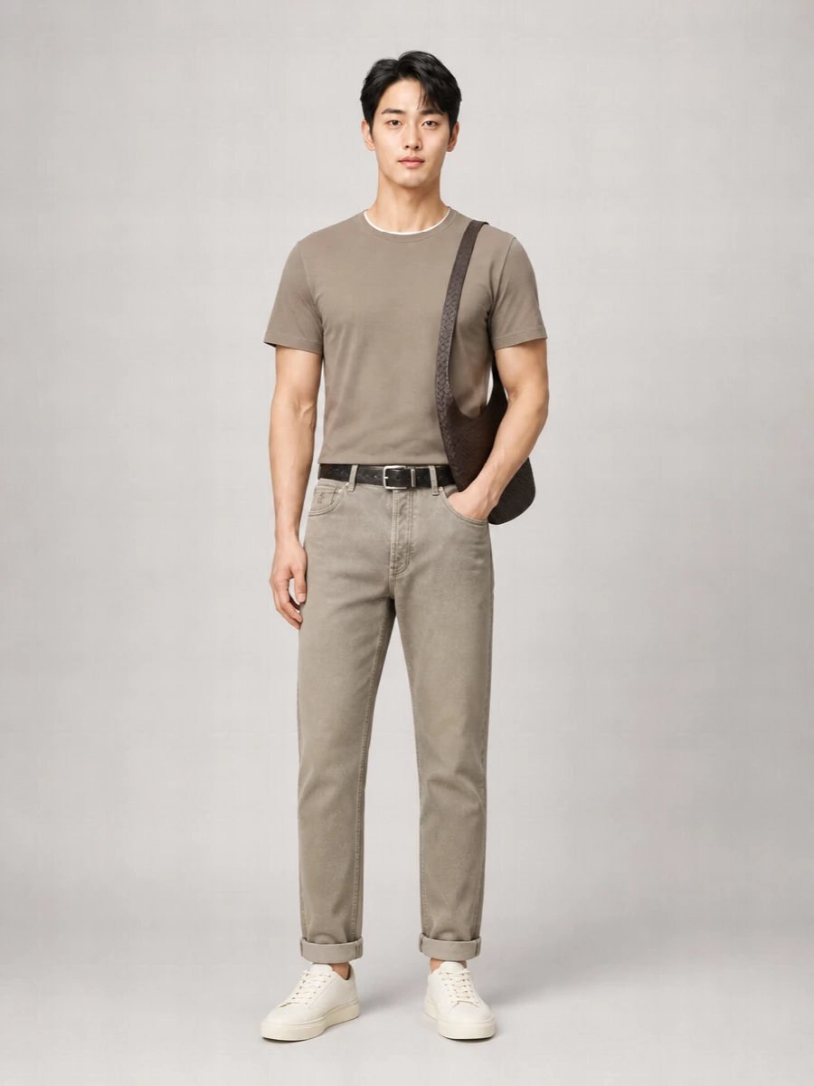 Brunello Cucinelli Denim High-Rise Straight-Leg Jeans