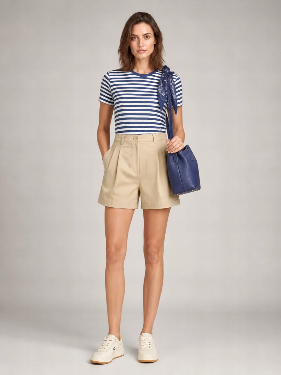 Dunst Striped Cotton Crew-Neck Short-Sleeve T-Shirt