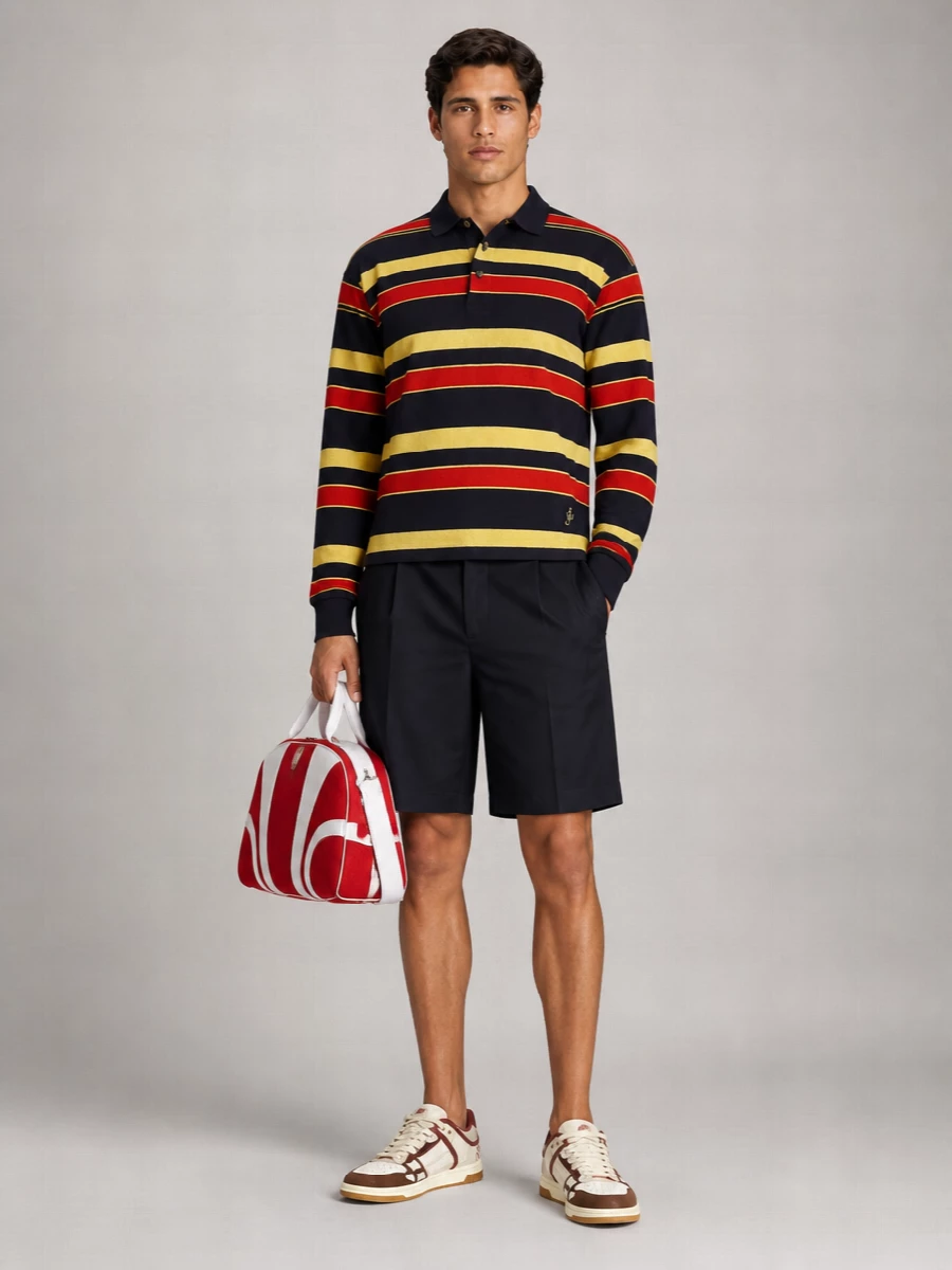 Dries Van Noten Leather Travel Shoulder Bag