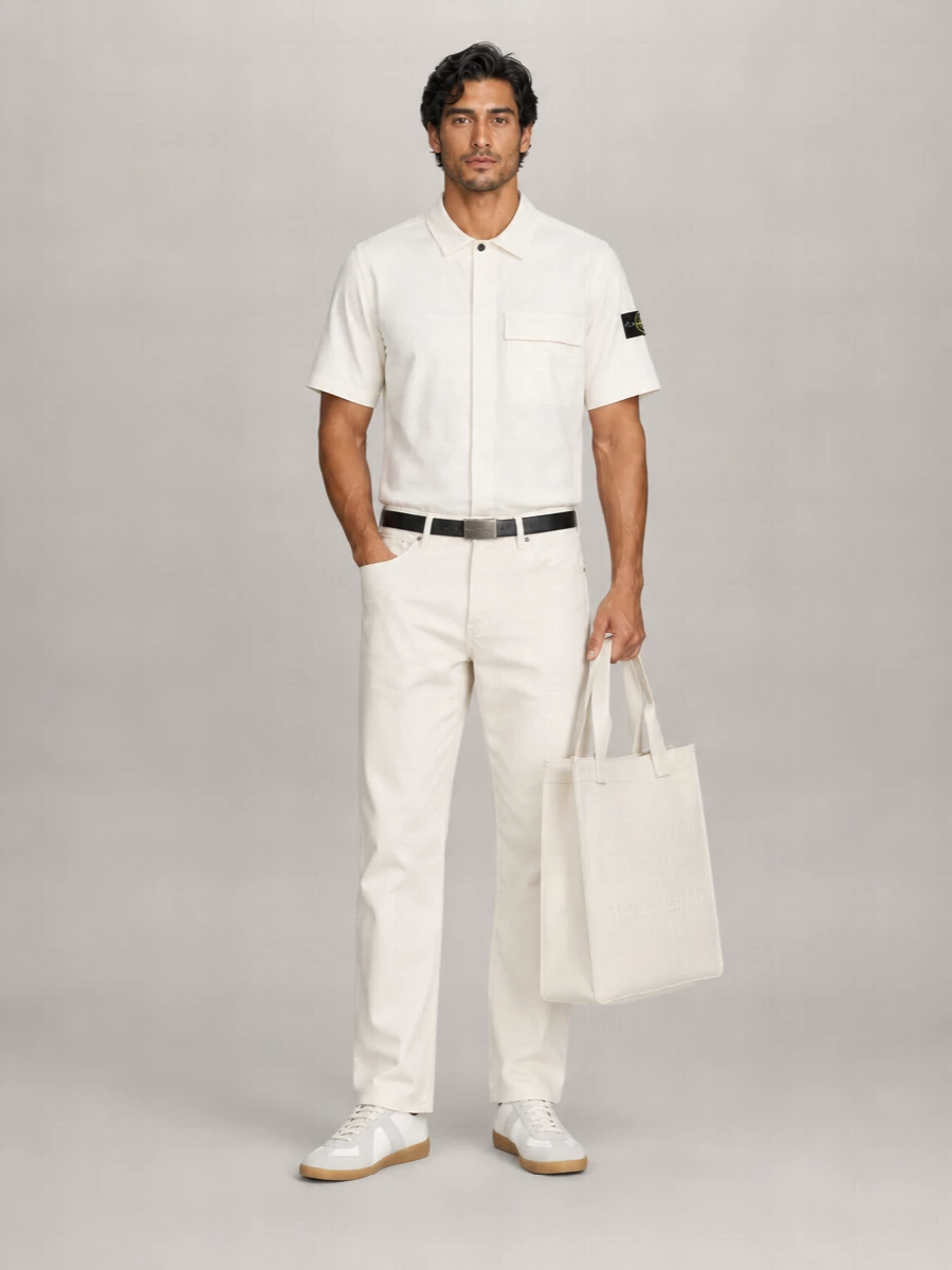 Stone Island Denim Straight-Leg Regular-Fit Jeans