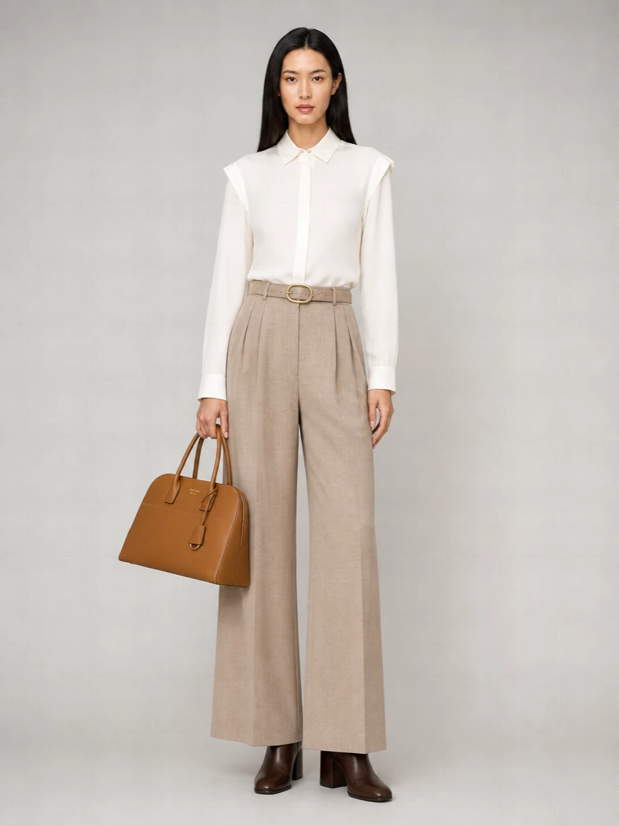 Max Mara Cashmere Wide-Leg Trousers