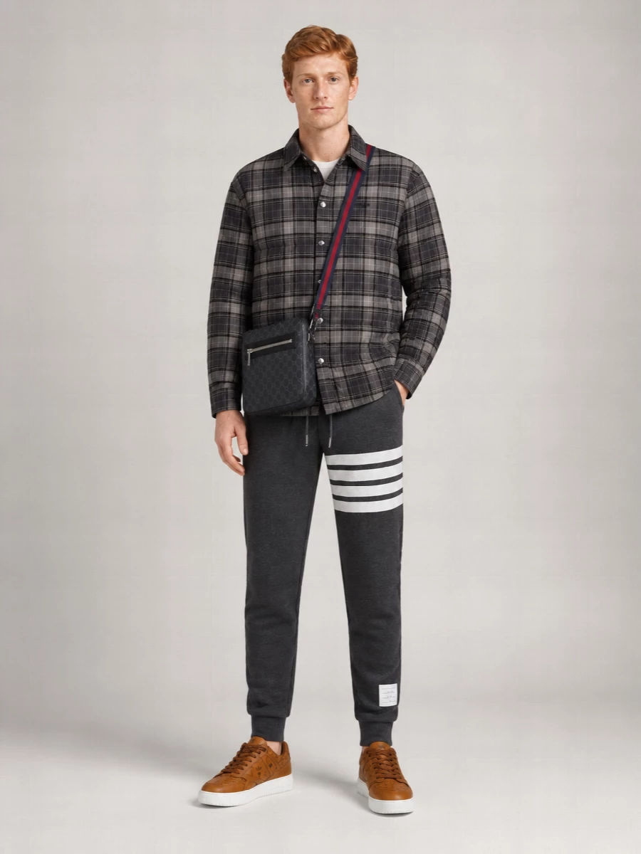 Mcm Printed Canvas Low-Top Sneakers
