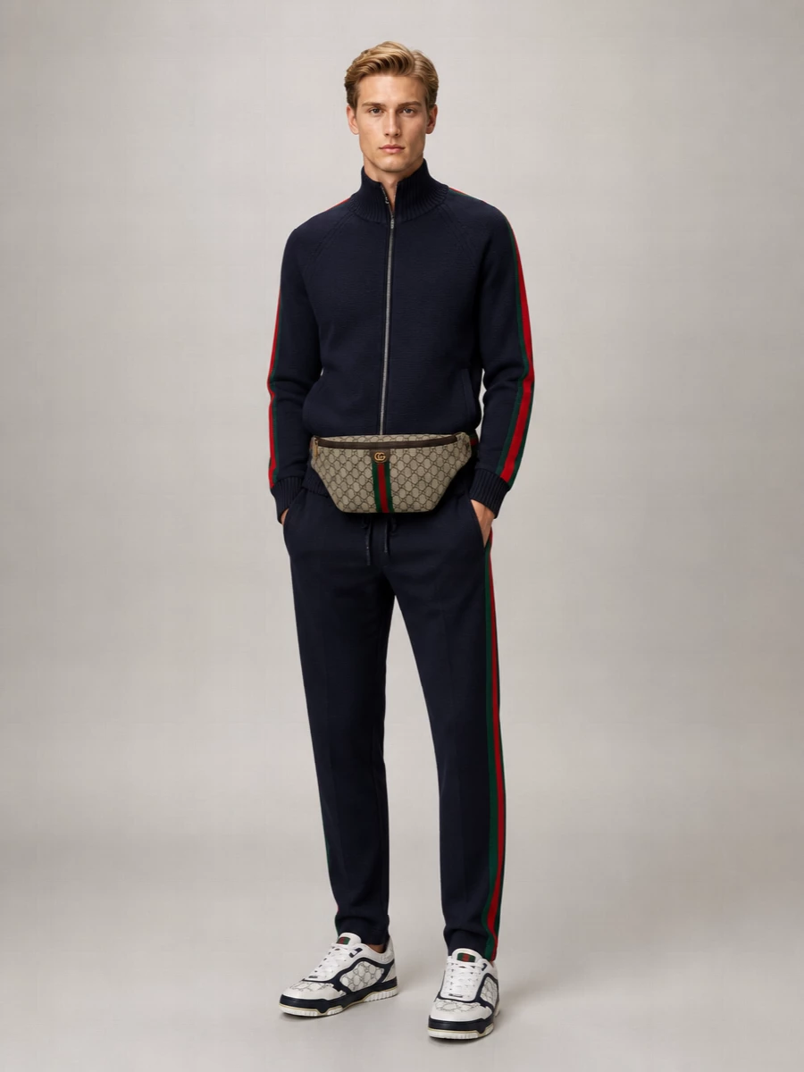 Gucci Printed Canvas Belt Bag