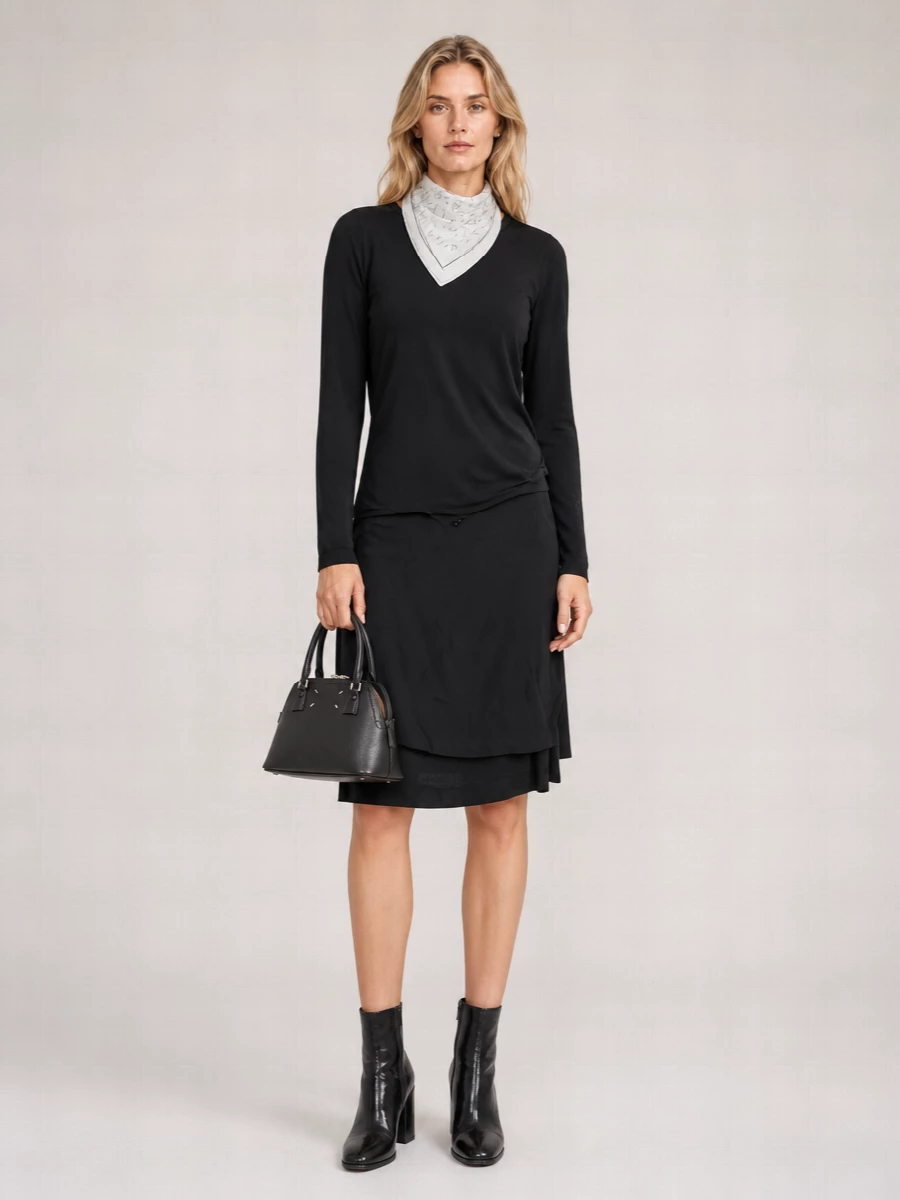 Maison Margiela Draped Knee-Length Dress