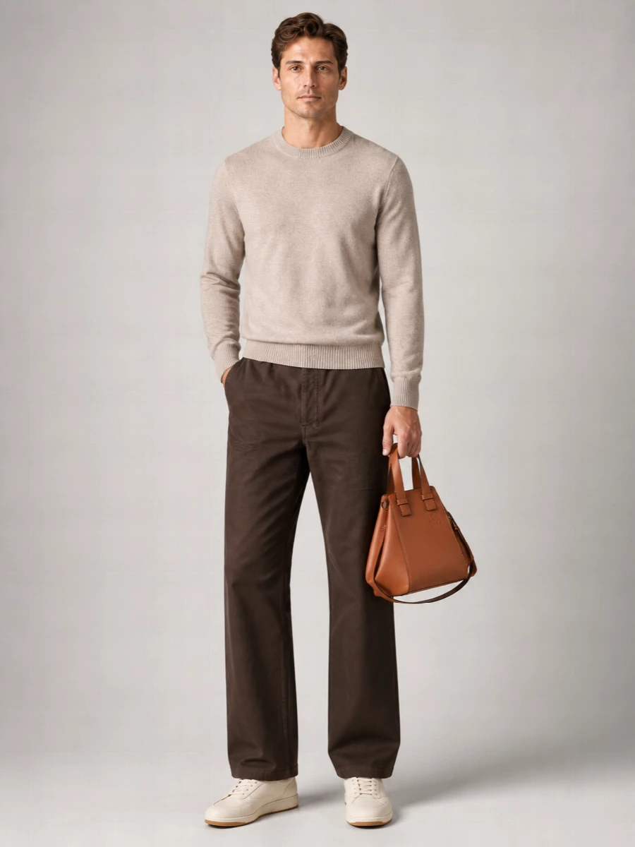 Fendi Calf Leather Low-Top Sneakers