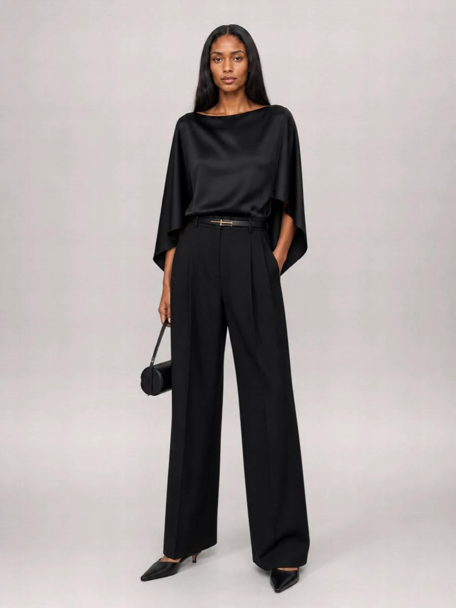 The Row Trousers Front Pleated Belt Loops