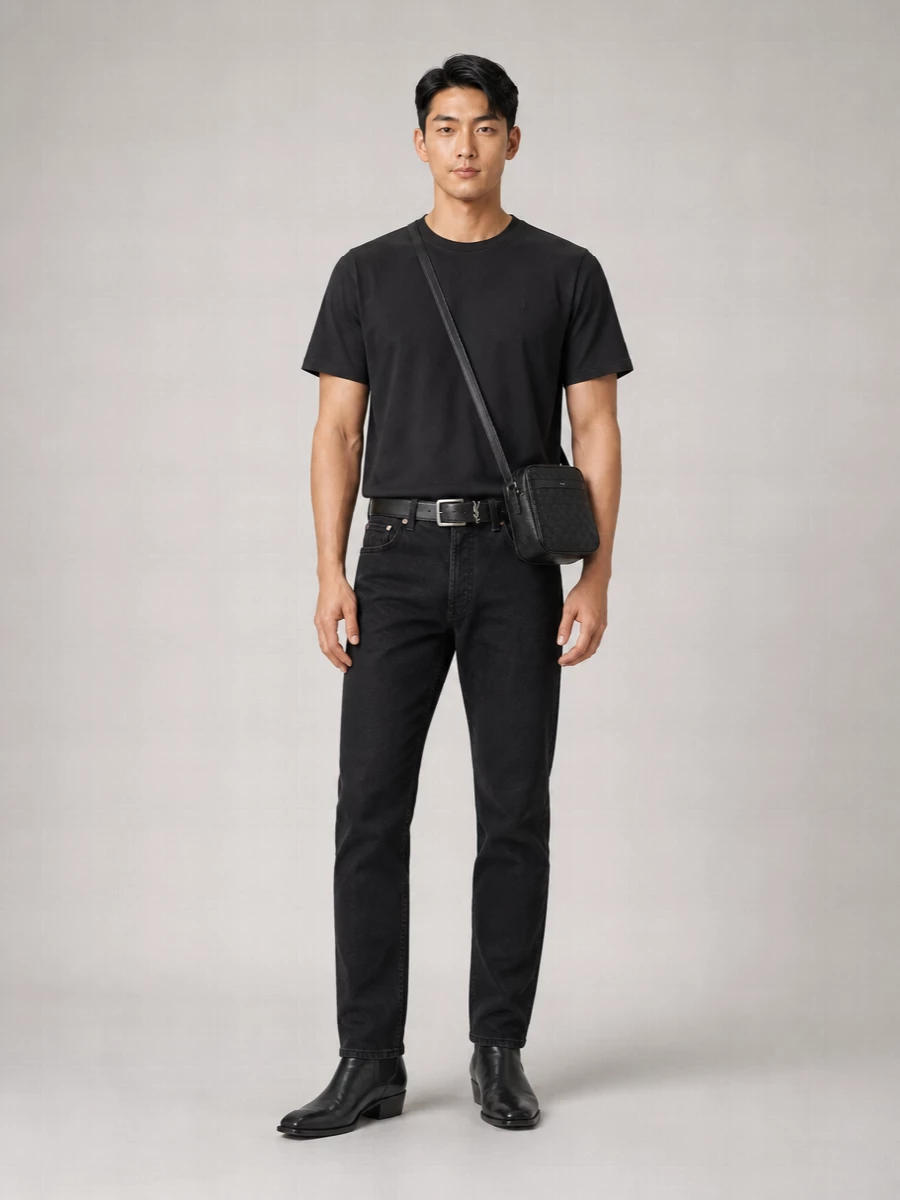 Saint Laurent Loose Straight-Leg Jeans