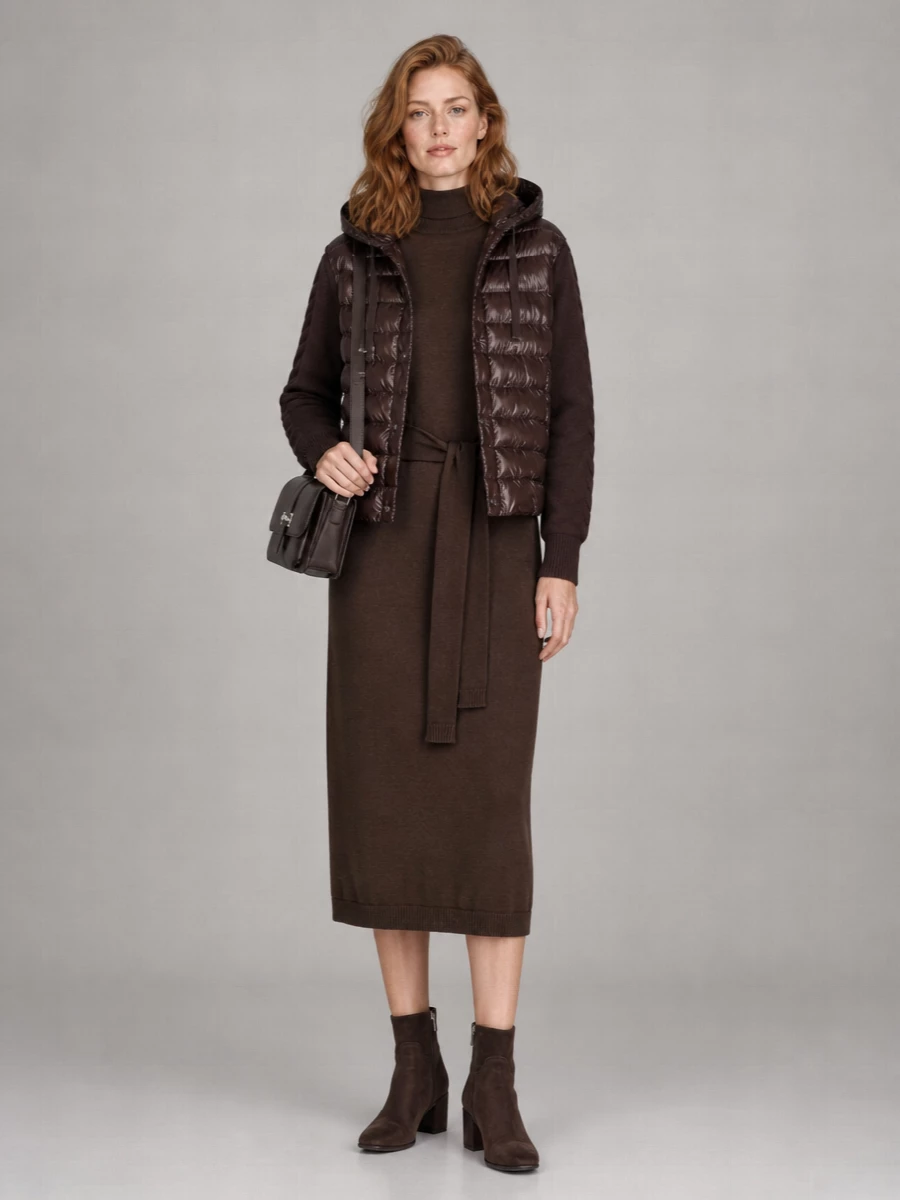 Herno Down Hooded Quilted Short Coat