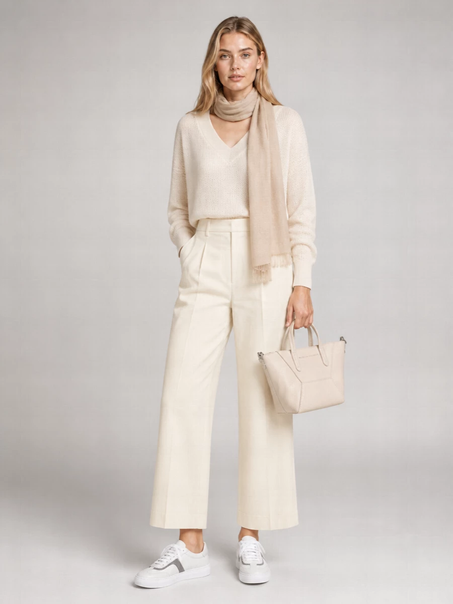 Brunello Cucinelli Cashmere Ribbed V-Neck Mesh Jumper