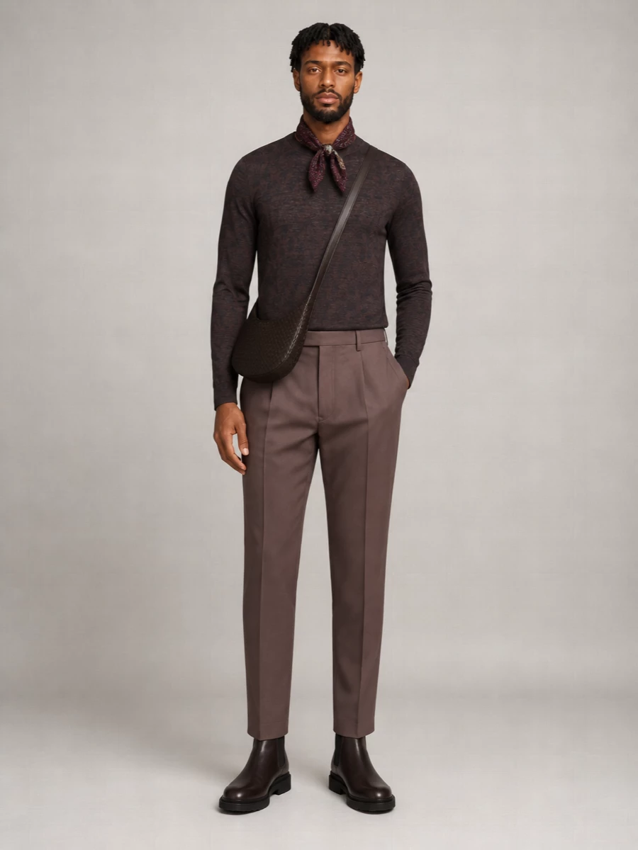 Etro Wool Silk Round Neck Sweater