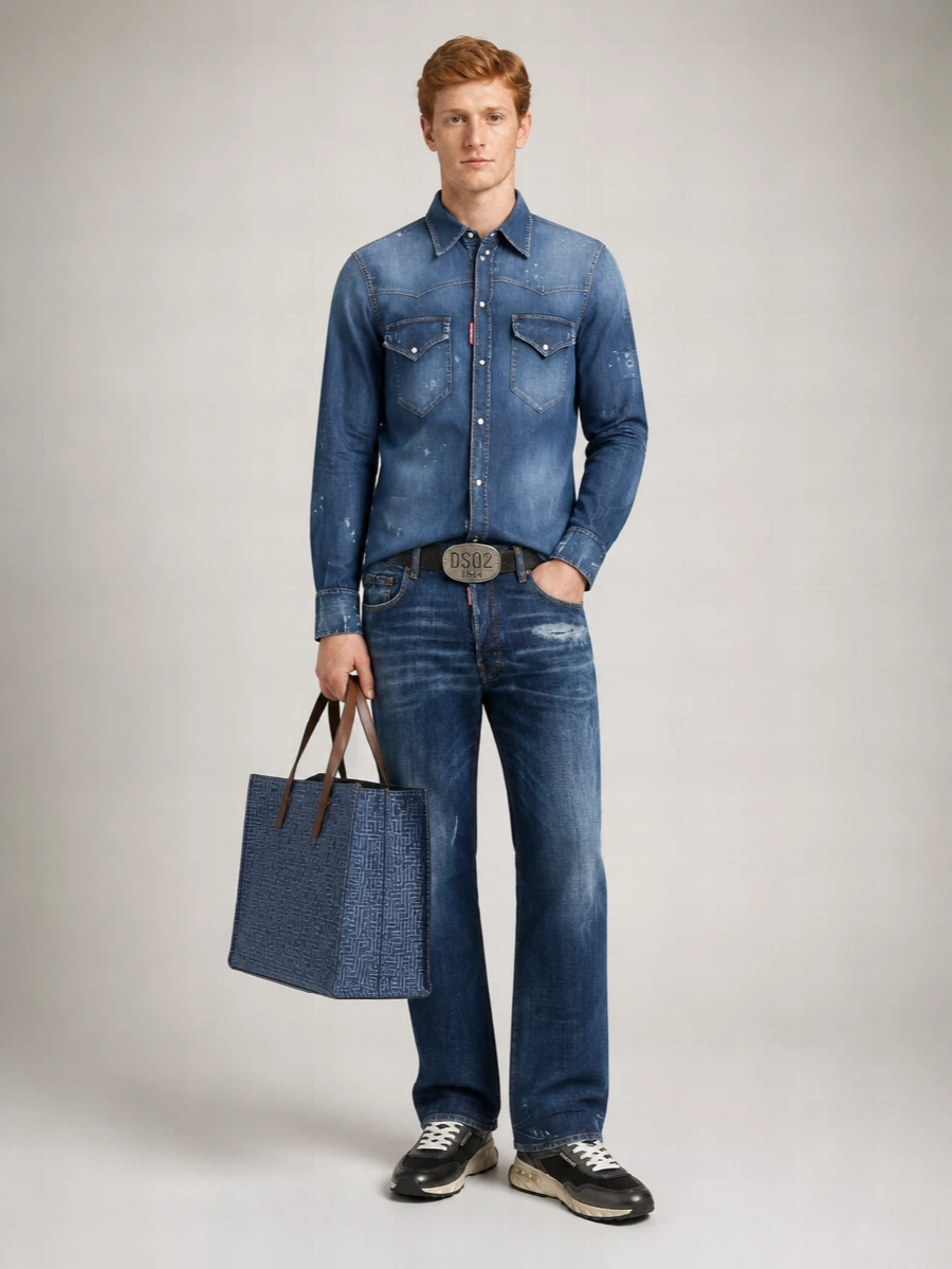 Dsquared2 Denim Western Shirt