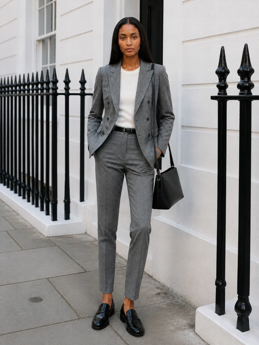 Tagliatore grey blazer iro tailored trousers