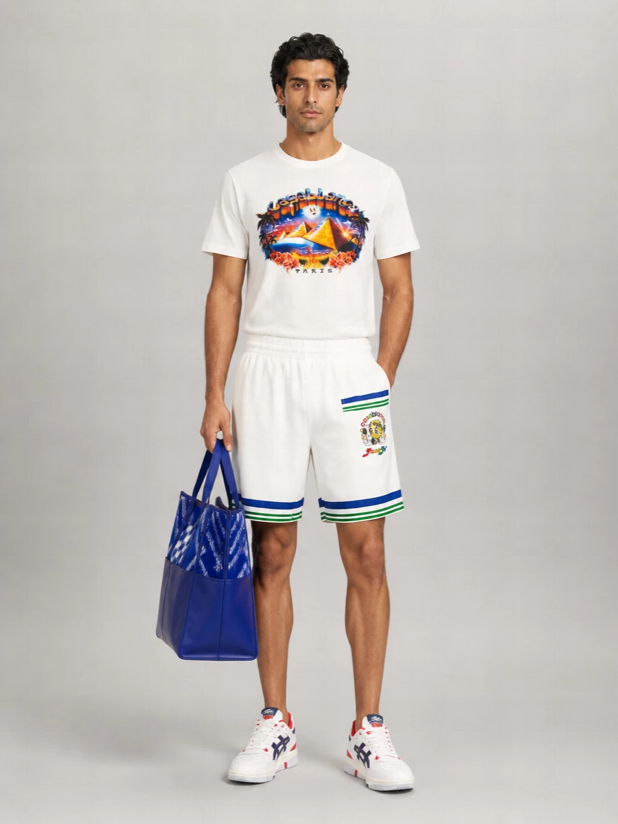 Casablanca Tourism Print Cotton T-Shirt