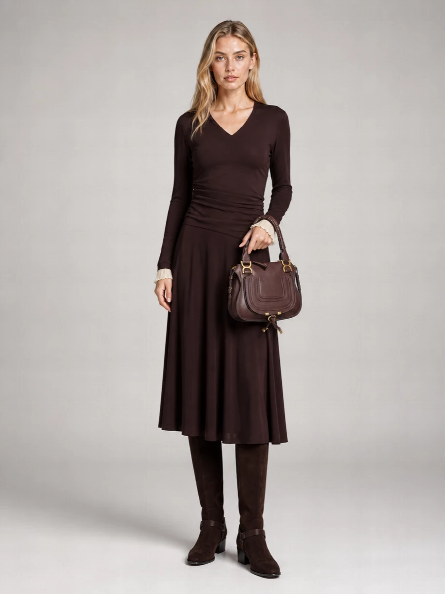 Jimmy Choo Suede Knee-High Flat Boots