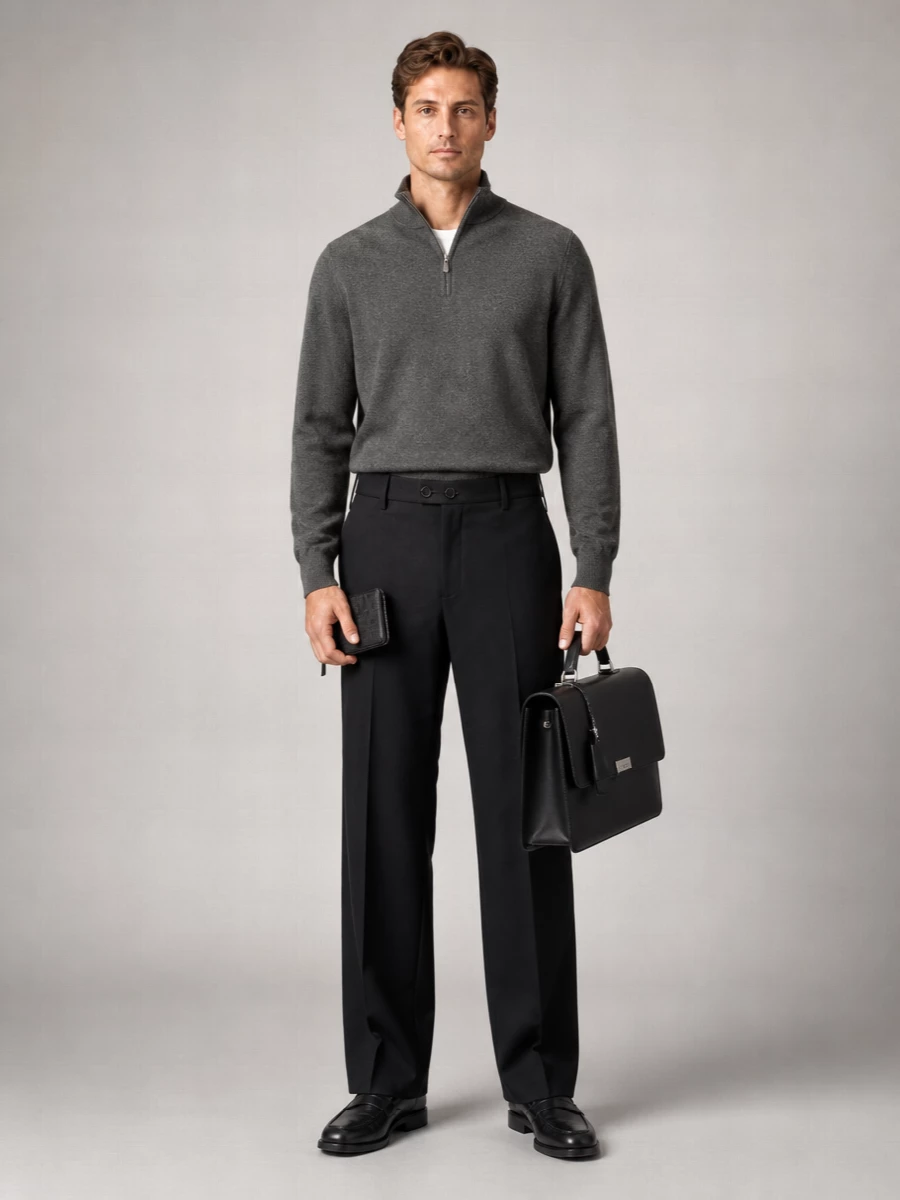 Dolce&Gabbana Leather Top Handle Briefcase
