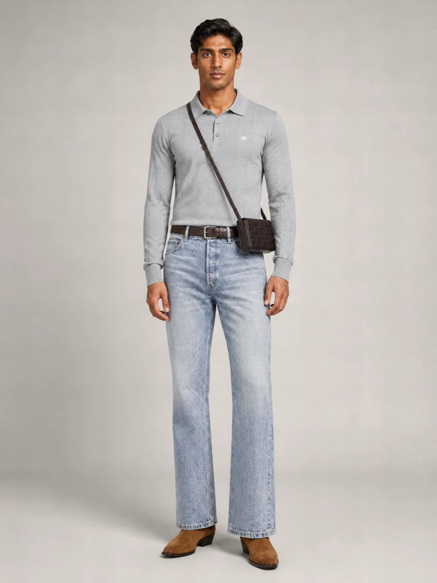 Celine Denim Straight-Leg Jeans