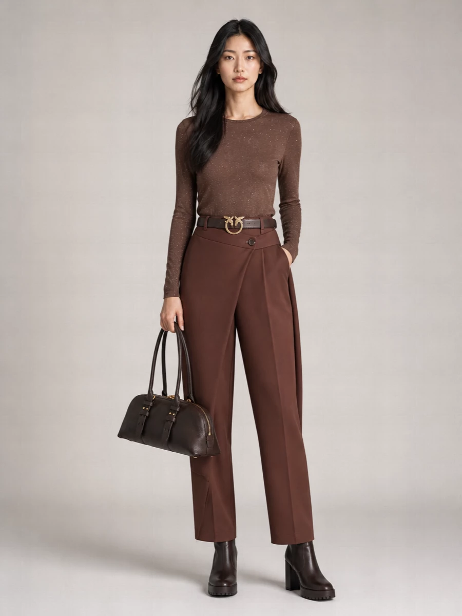 Pinko Wool Sequin Long-Sleeve Jumper