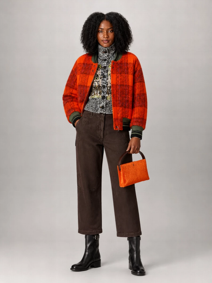 Dries Van Noten Mohair Oversized Bomber Jacket