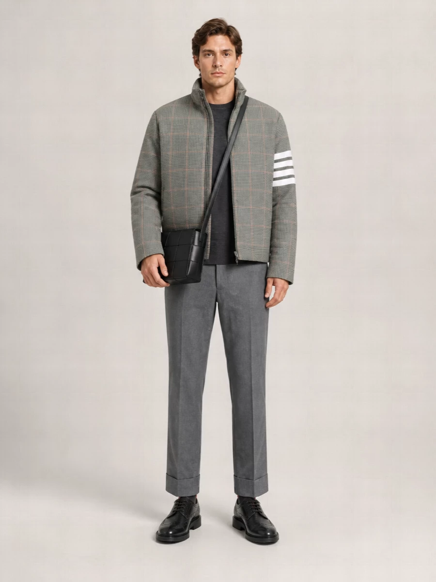 Thom Browne Wool Reversible Down Jacket