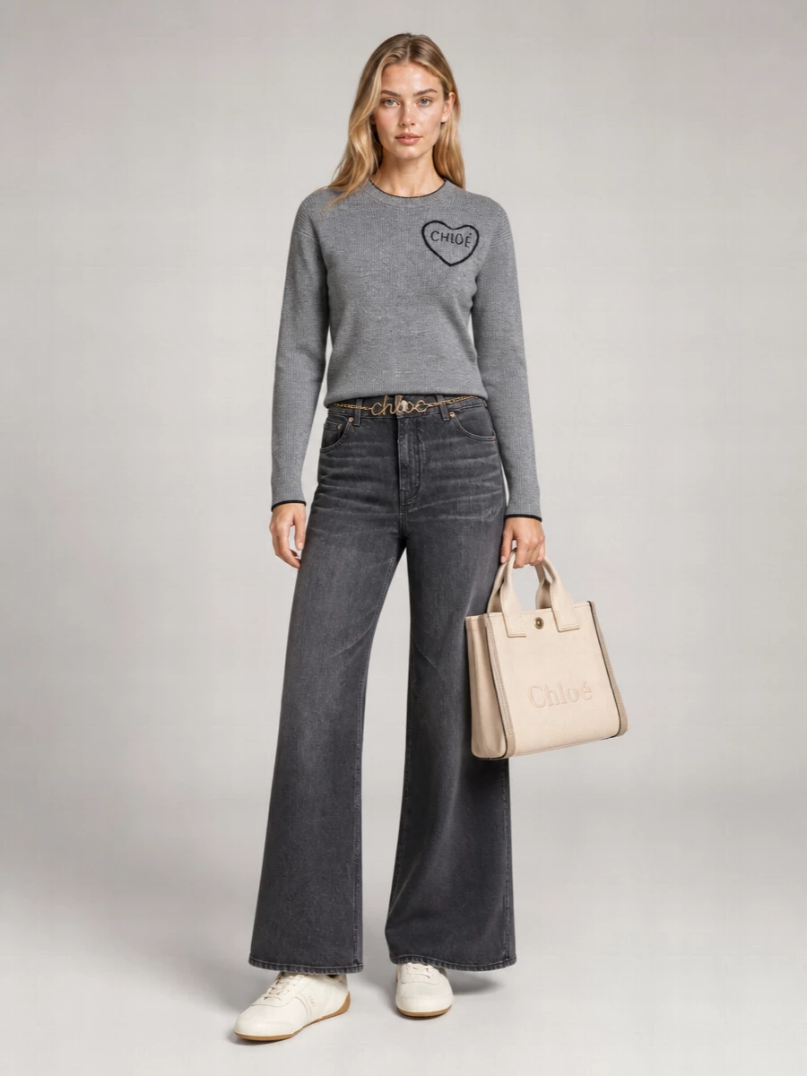 Chloé Chloé Carry Small Canvas Tote Bag