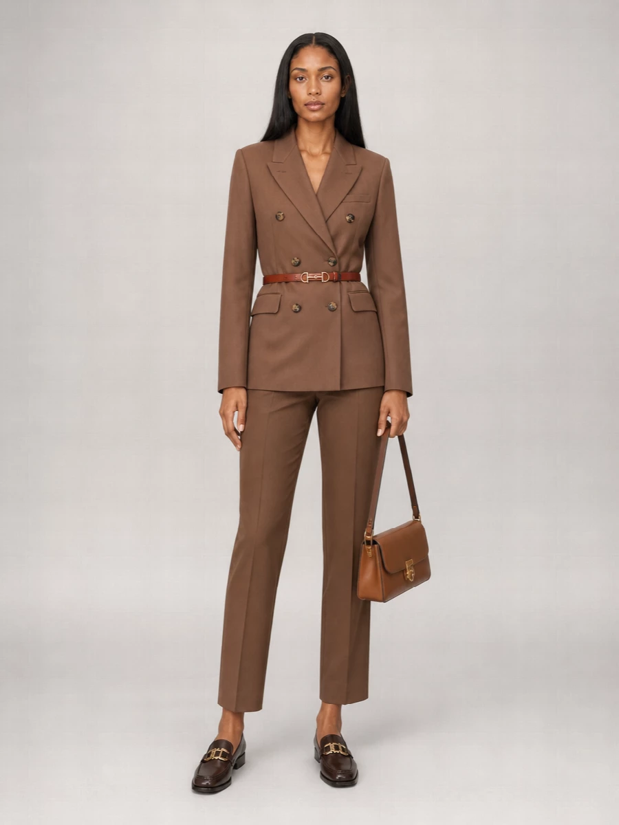 Ferragamo Gancini Leather Shoulder Bag