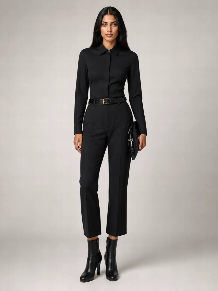 Kiko Kostadinov Wool Wide-Leg Tailored Trousers
