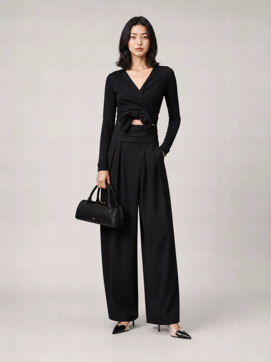 Alaïa Cashmere Wrap Top
