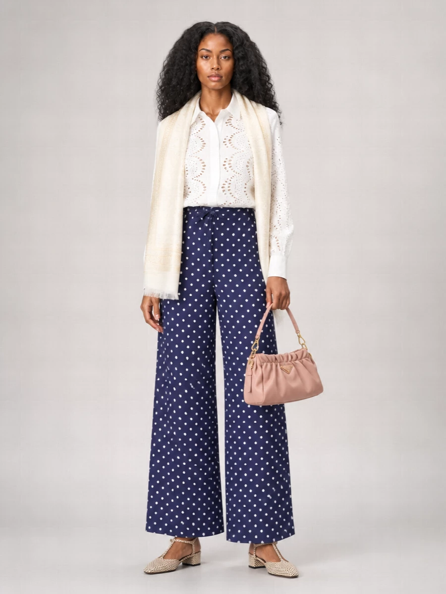 Parosh Silk Wide-Leg Trousers