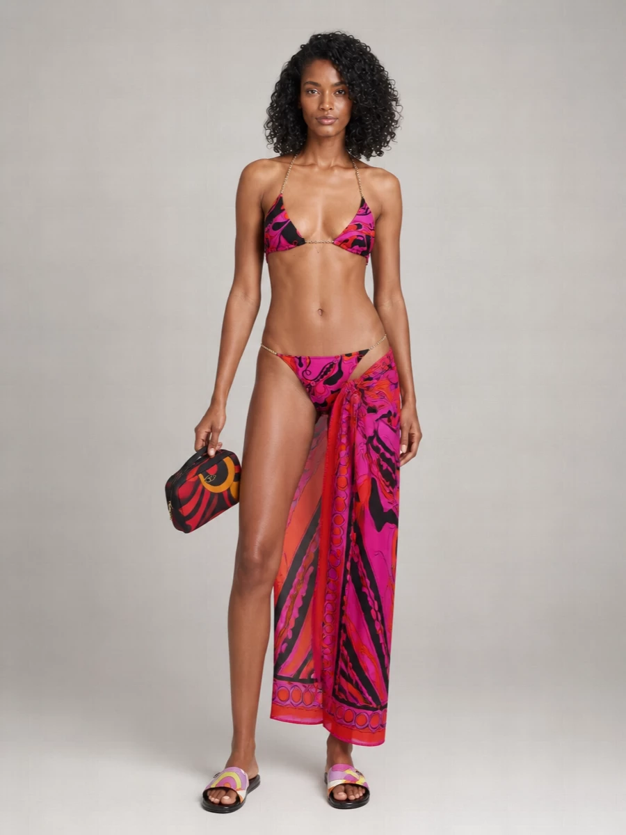 Pucci Printed Bikini Top