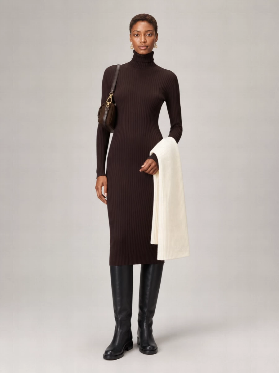 Wolford Merino Ribbed Knitted Dress