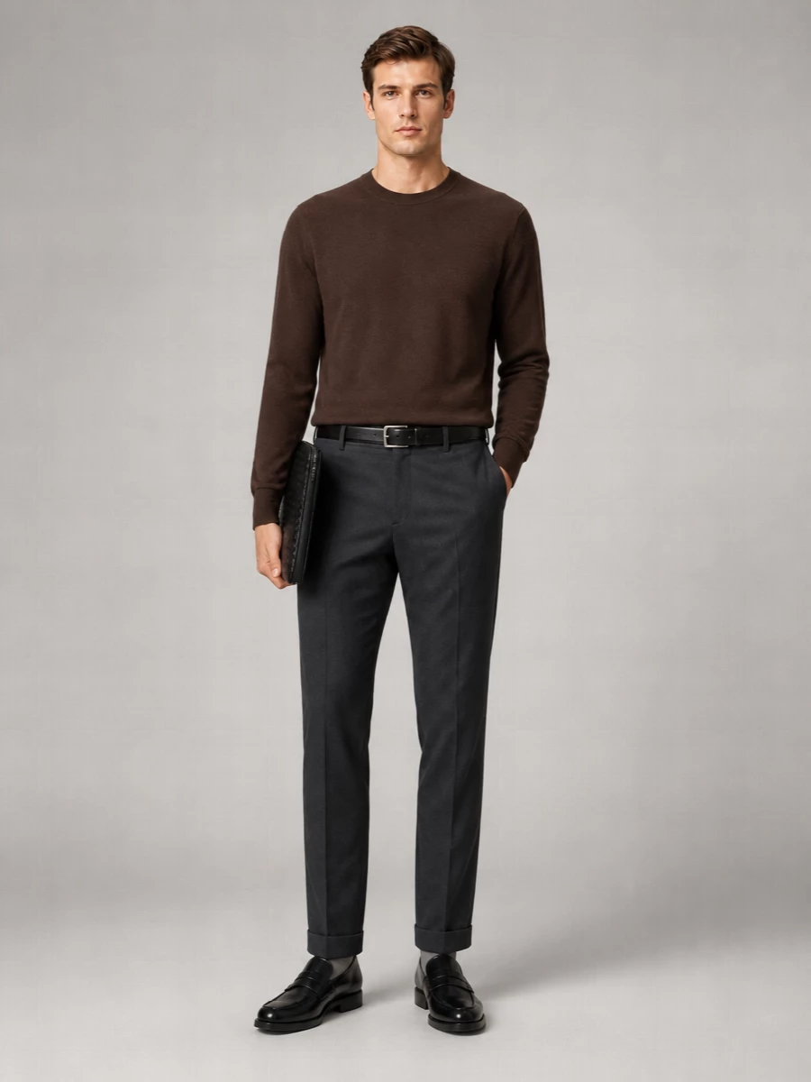 Pt Torino Tailored Trousers Sharp Finish
